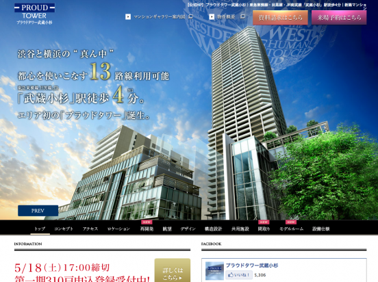 プラウドタワー武蔵小杉(東京都)(野村不動産)